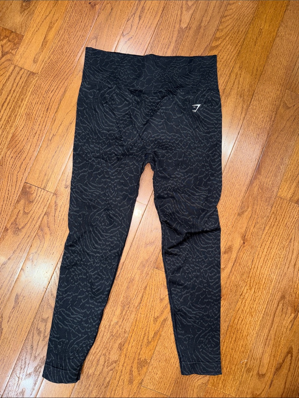 Gymshark Black Textured Seamless High-Rise Leggings